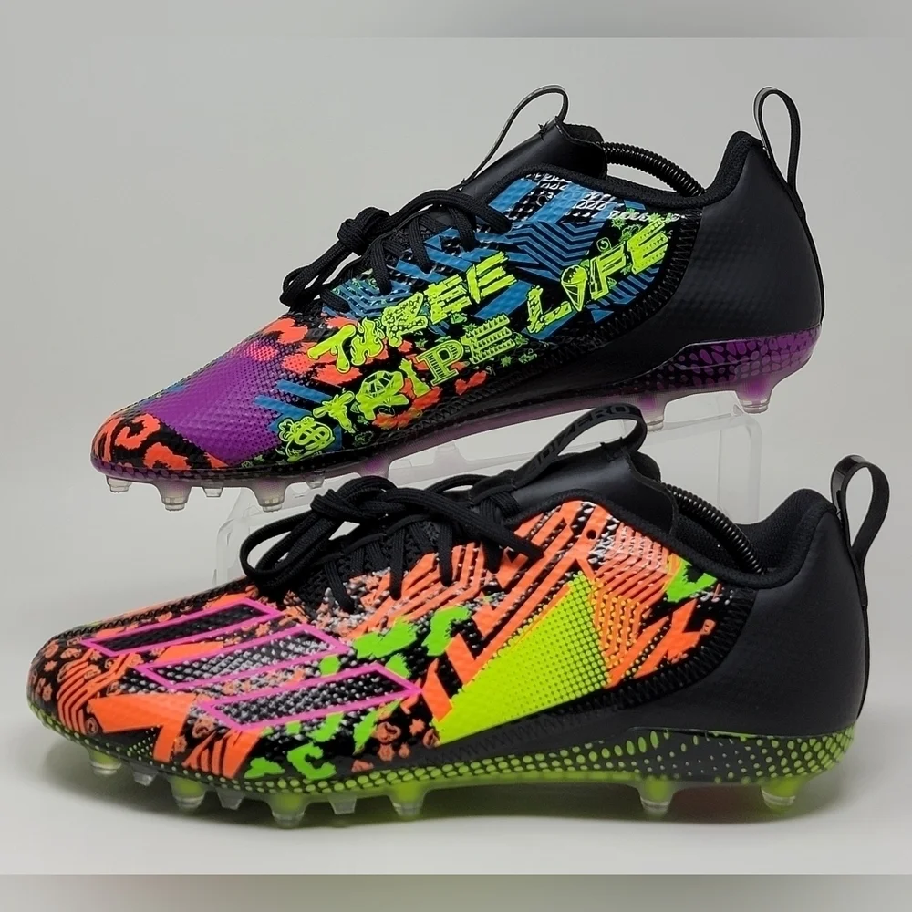 Adidas Adizero Spark Mismatch Football Cleats IG9569 Multi Color Men’s 12.5 New